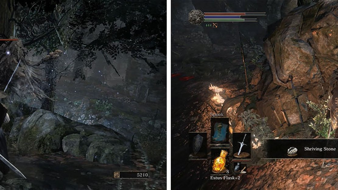 Defeat the Corvian Storyteller first and then collect the Shriving Stone.