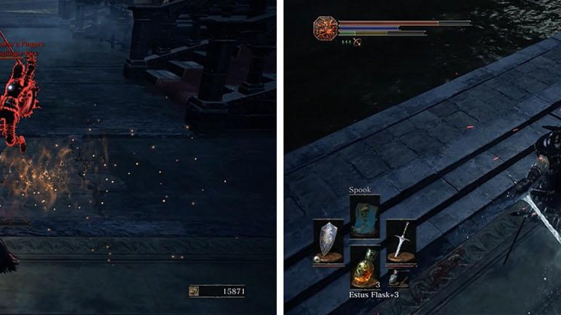 Avoid Longfinger Kirk’s jumping attack and lay into him with a long combo.