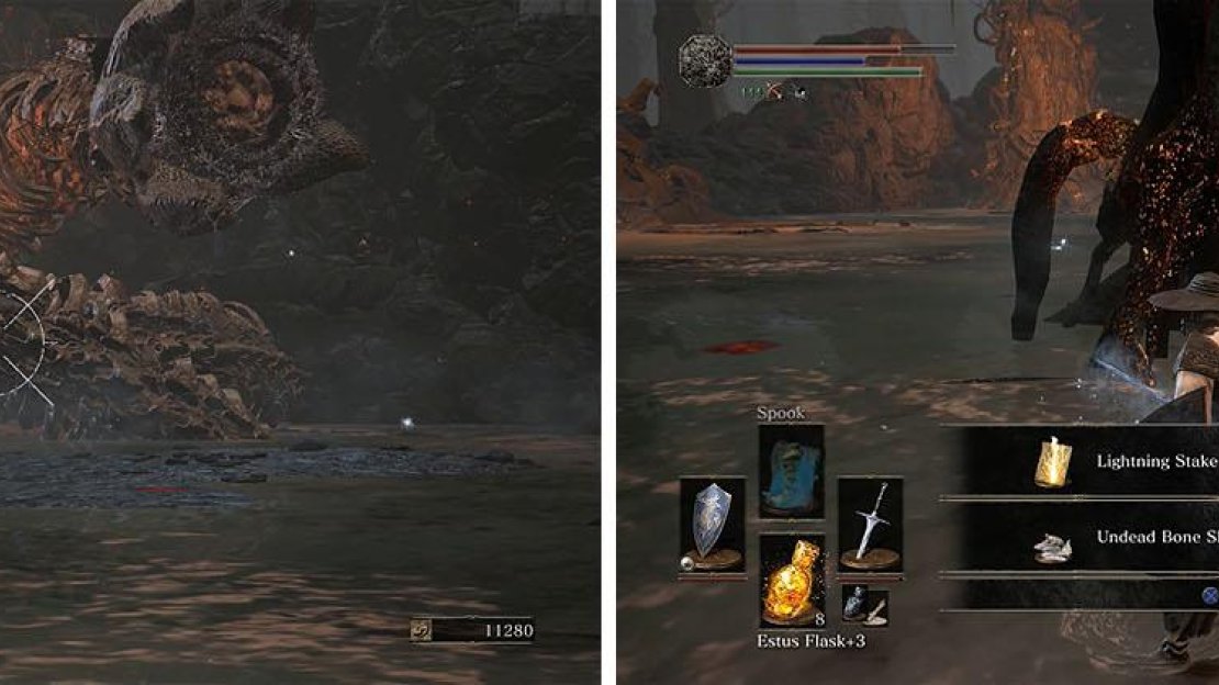 The pillar provides cover for you to use ranged attacks to defeat the Sandworm.