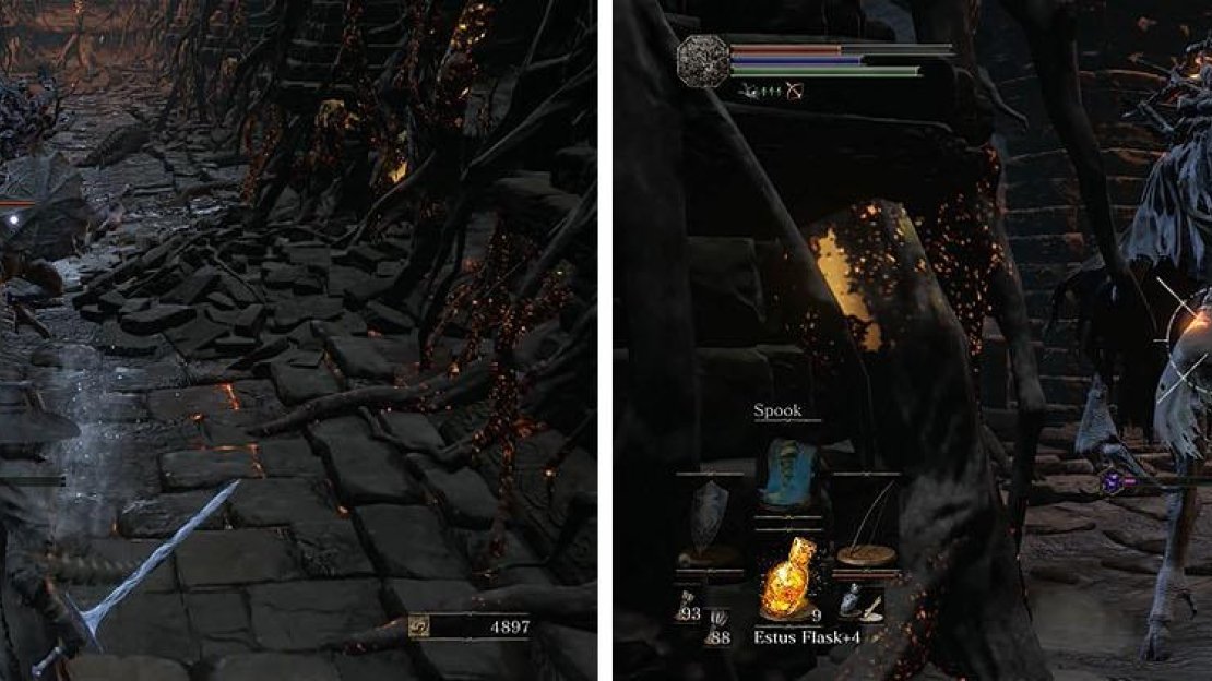Around the corner are four Ghru, including a conjurator that spews Poison Mist.