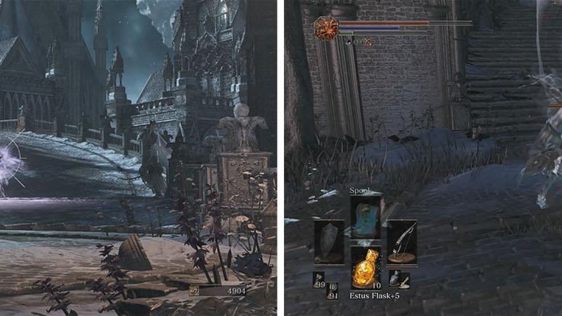 The Pontiff Knights can attack from range or use sweeping attack combos.
