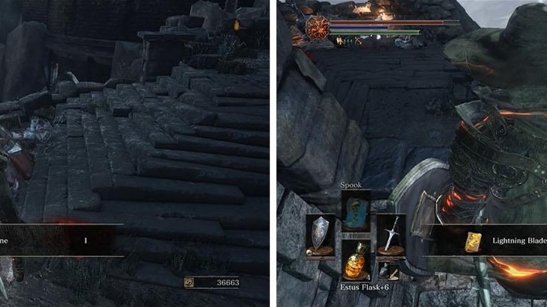 Grab the Dragon Torso Stone and don’t miss the spell by rolling off the lift.