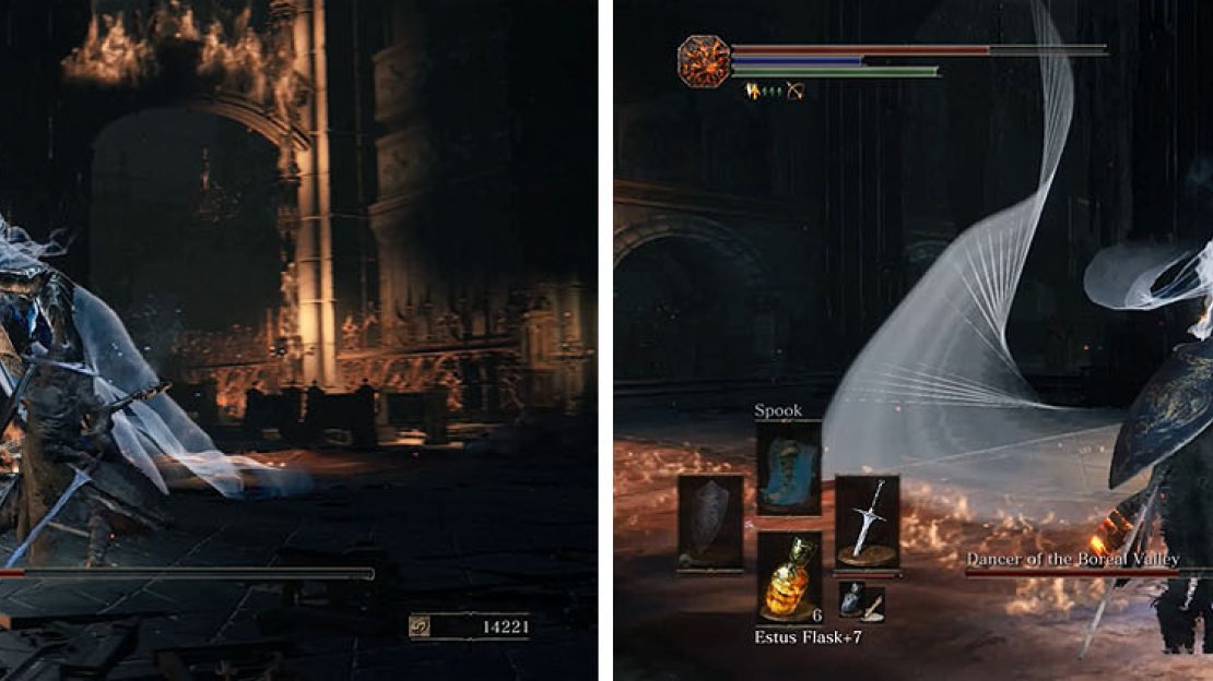 The Dancer’s attack are more aggressive, with two blades that she duel-wields.