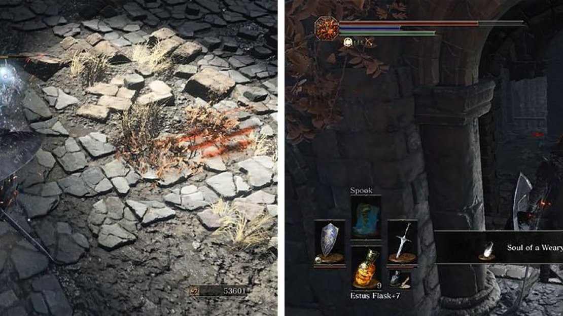 Rush the Crystal Lizard and then exit the building and grab the soul in the window.