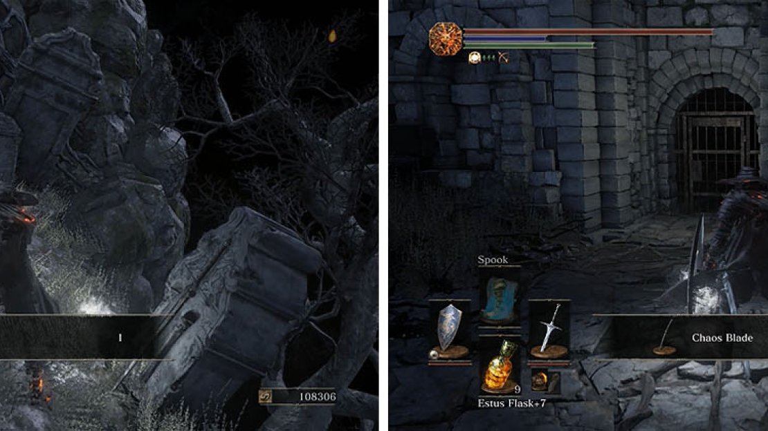 Check the area around Firelink Shrine for the Hornet Ring and Chaos Blade.