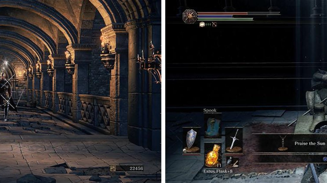 The Lothric Knight stands between you and the Sunlight Altar, where you can finally Praise the Sun.