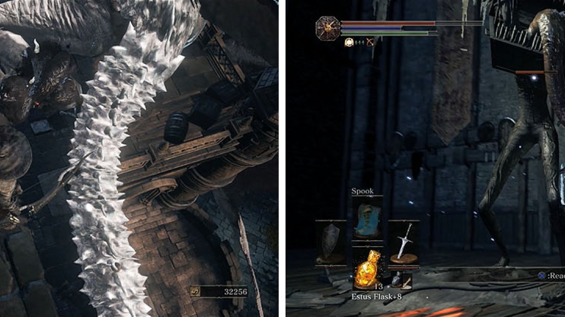 Shoot the Pus of Man below before you drop and attack the final Mimic.