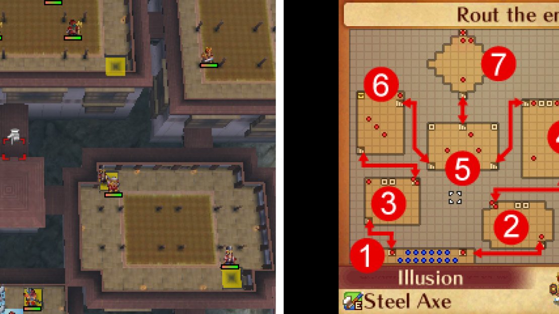 Map of Chapter 19, with added detail to help navigation (left).