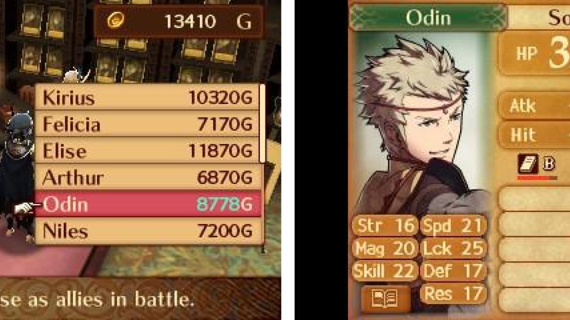 Buying units at the Einherjar shop