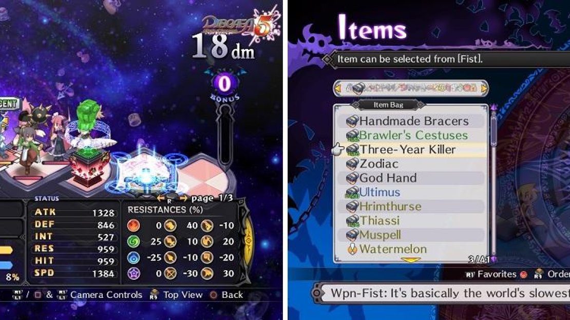 Innocents are always highlighted at the beginning of any floor (left). Subduing (killing) them will make their icon turn into a smiley face (right) on the item.