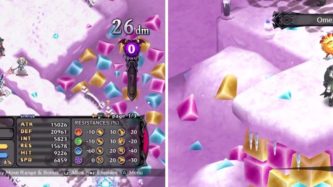 The Diamond Knights will be an annoyance until you defeat them all (left). They will let the Skull on the platform behind them to peg you with ice spells (right).