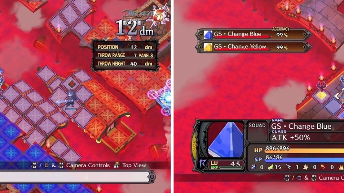 Use Logan to toss a character to the spot shown (left), then have that character destroy the Geo Symbols (right).