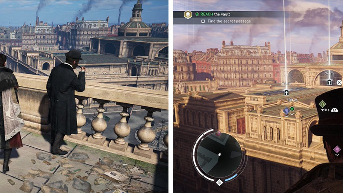 As sson as you start the memory (left), you’ll have all of the opportunities presented to you (right).