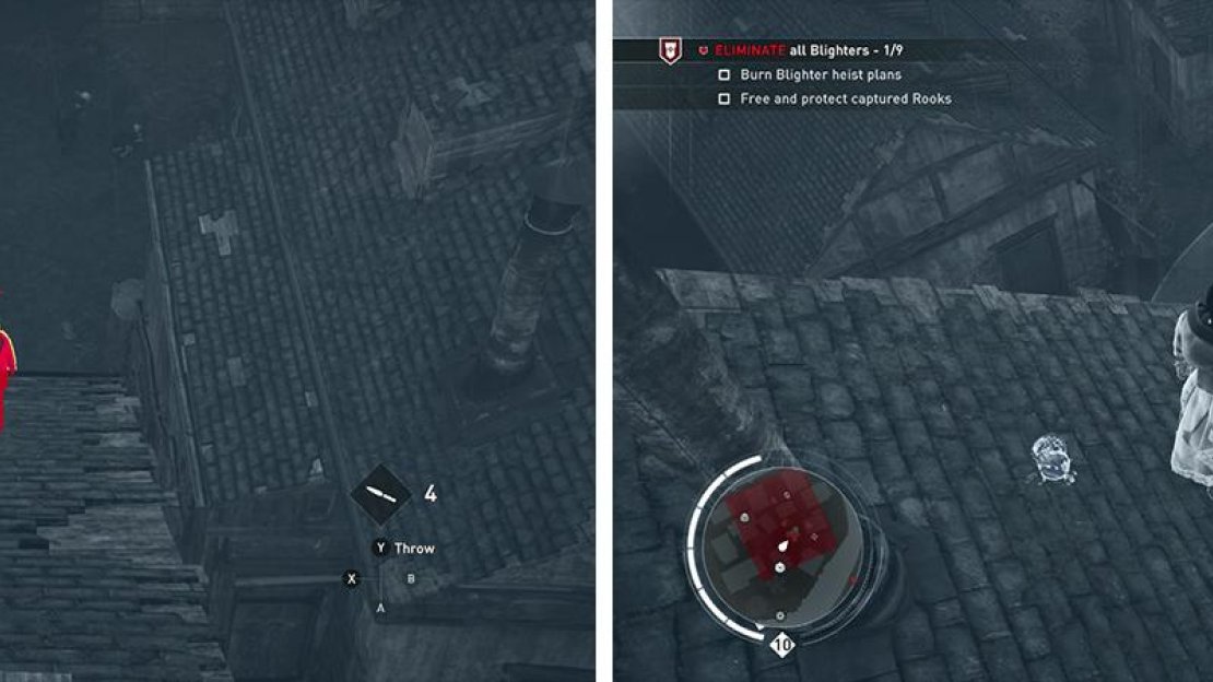 You’ll want to eliminate the Lookouts first (left) and then free the Rook (right).