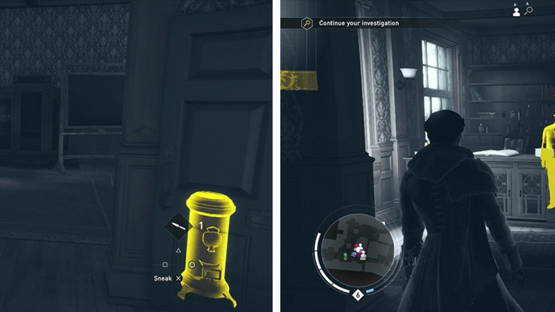 The Basement (left) and Henman’s Room (right) are the final two search areas - be sure to grab all the clues!