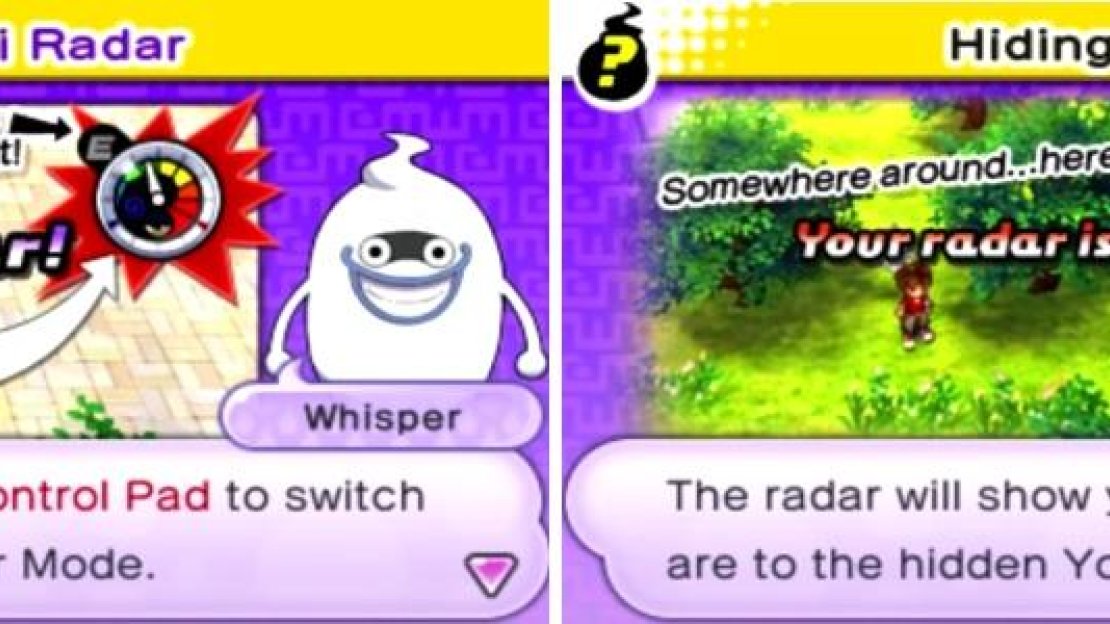 Use the Radar Mode on the Yokai Watch to find the hidden Yokai in the game’s world.