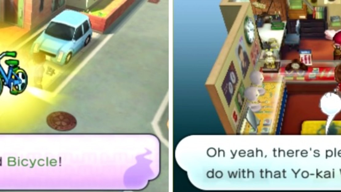 The bicycle will let you get around town faster (left). Don’t forget to check out Timers & More for another Watch Rank request (right).