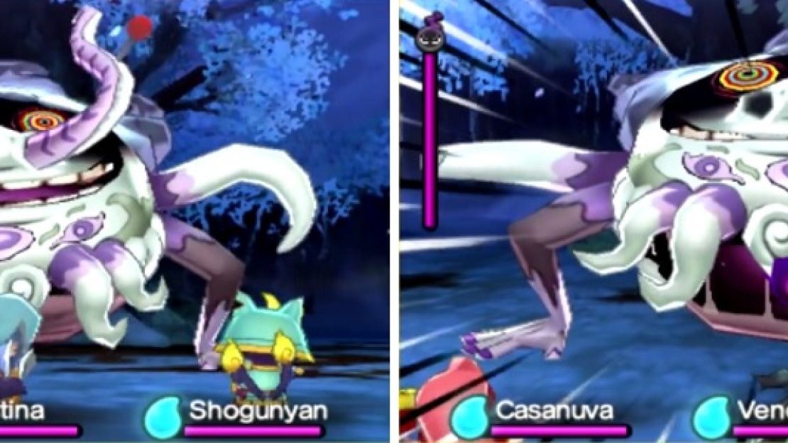 It’s a good idea to take out the nostril tentacles (left). McKraken’s weak spot will be the orb in his mouth (right).