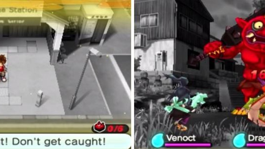 Terror Time is guaranteed throughout the dungeon (left). Be careful about the Oni (right), or else you’ll have to go back to the beginning of Infinite Inferno!