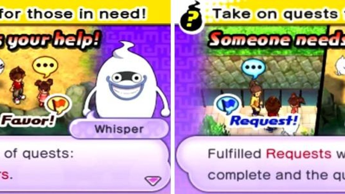 Requests are marked with a blue flag and will end once you finish the objectives for them.
