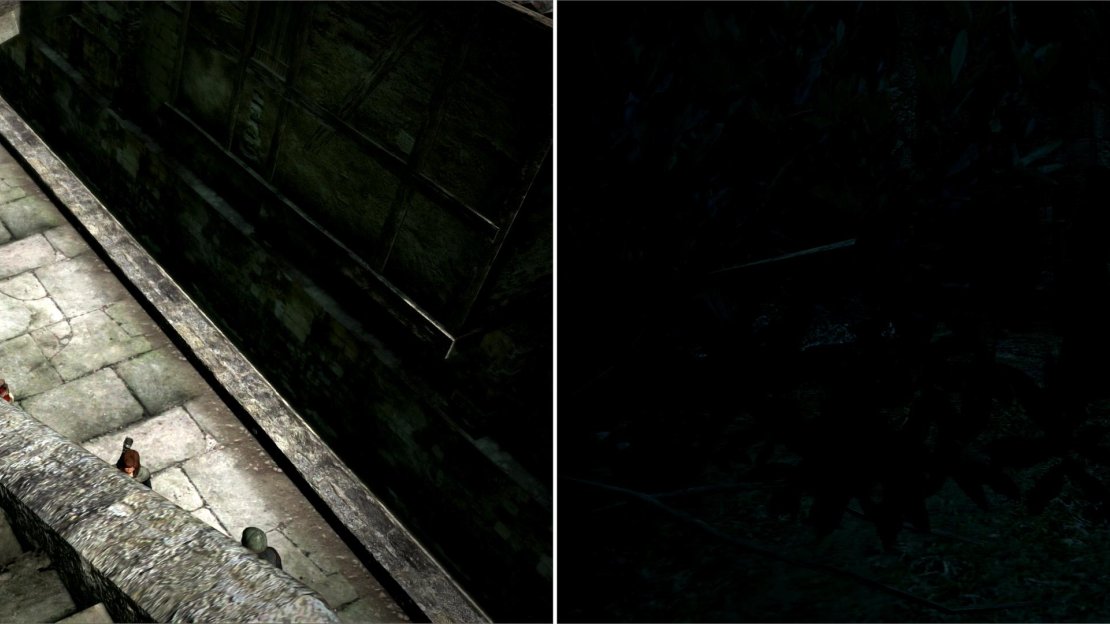 Pip must be confronted three times, and during the third of these encounters you must physically apprehend him (left). While you wait for Sara to make up her mind, head over to the Noble Quarter at night to spy on a clandestine meeting (right).