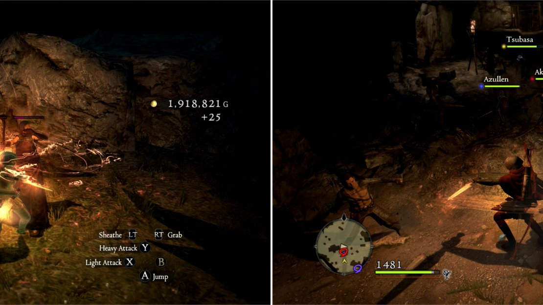 The first group of assassins can be found in the Deos Hill (left) while the second group is located outside of the Ancient Quarry (right).