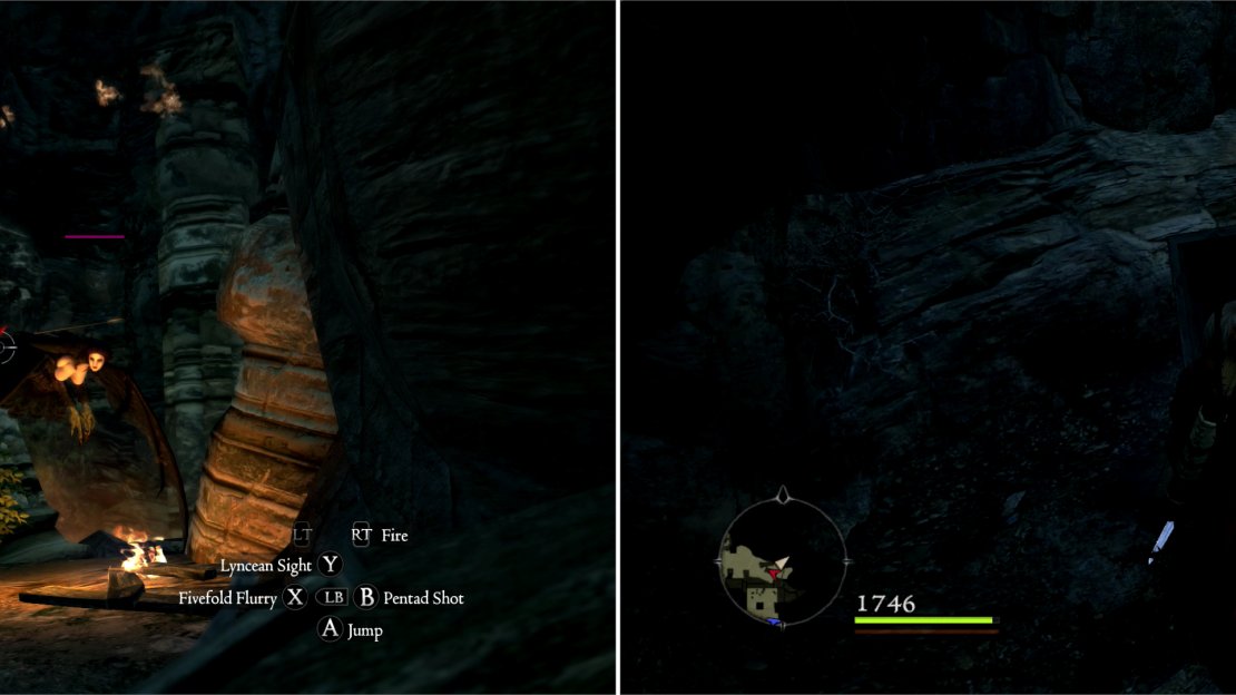 Succubi are one of the new threats you’ll face on Tainted Mountain (left). You can also find plenty of fine loot scattered about (right).