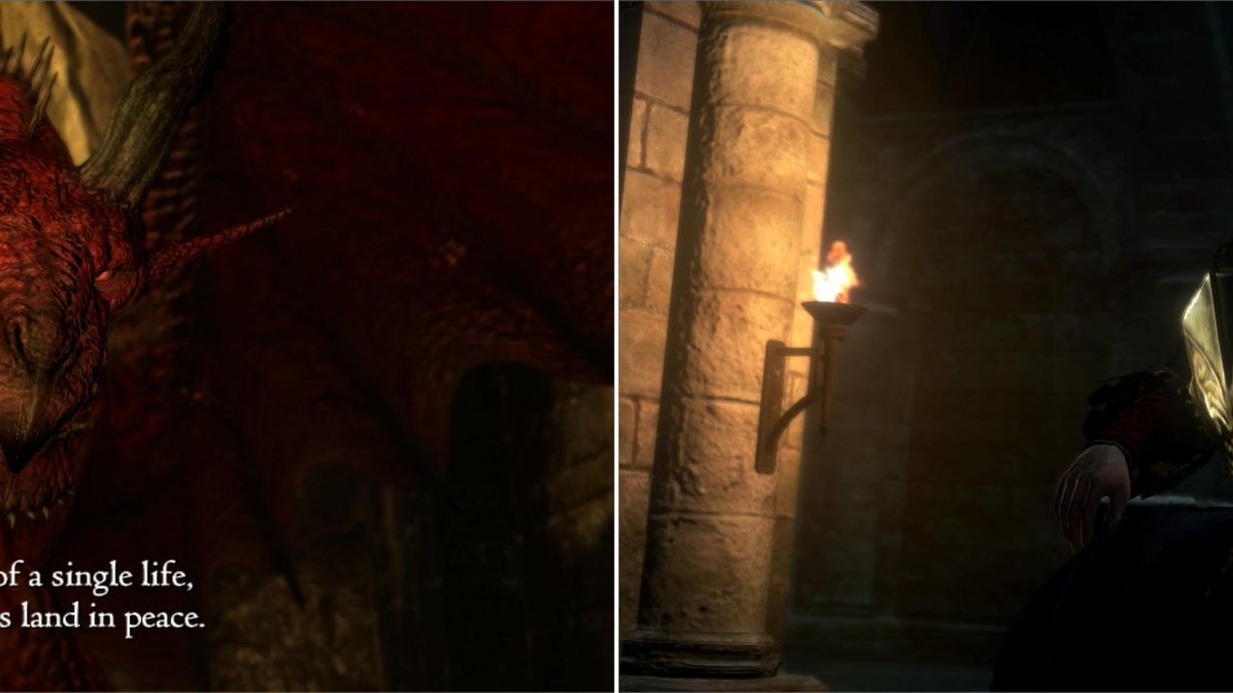 Accept the Dragon’s offer (left) and you can follow in the Duke’s footsteps as ruler of Gransys (right).