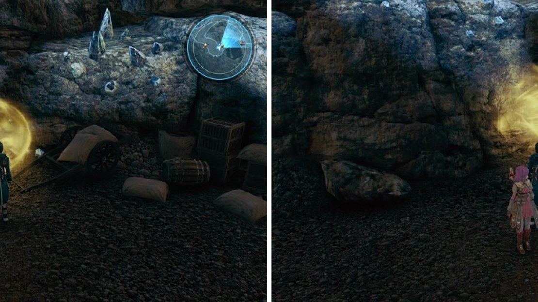 There are a lot of excavation spots inside of the Western Dakaav Tunnel, so get to looting.