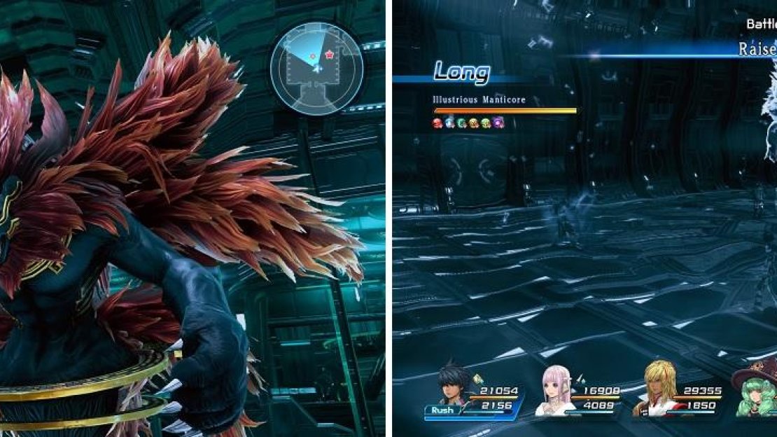 The Manticore is quite big (left). You have to wait until Relia does her thing to be able to outdamage its regeneration (right).