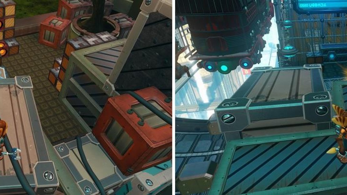 You’ll find goodies behind the two large stacks of crates at the train station.