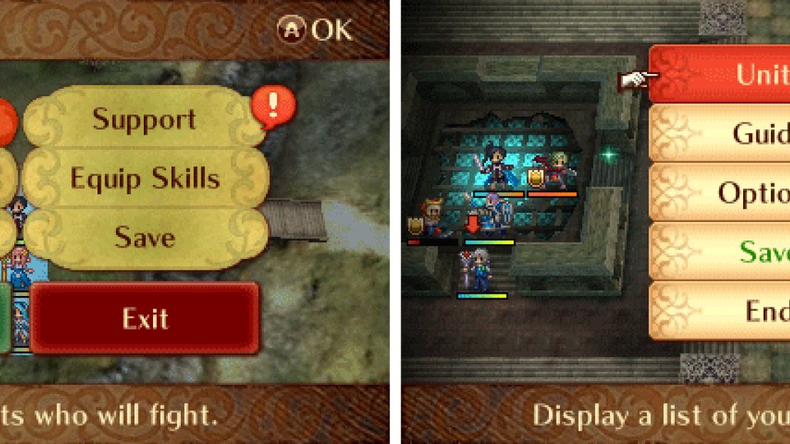 Pre-battle menu, and in-battle menu!