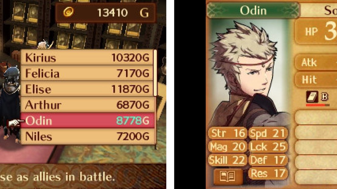Buying units at the Einherjar shop