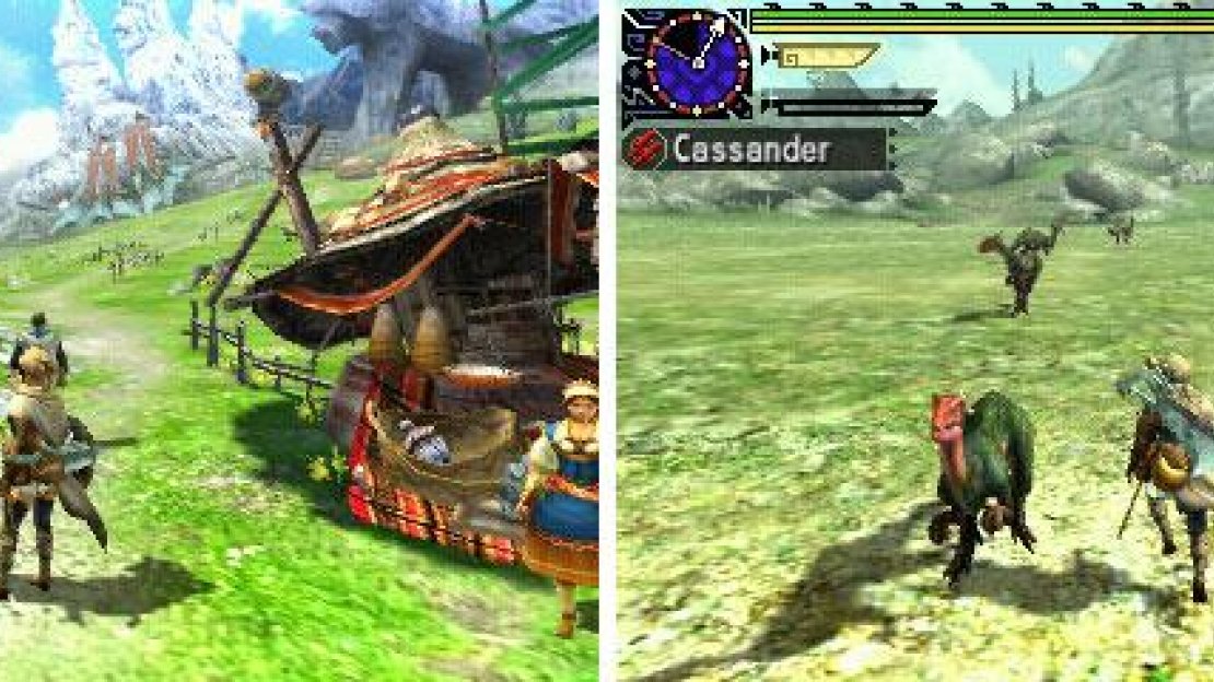 Controls differ slightly between the village and the locales.