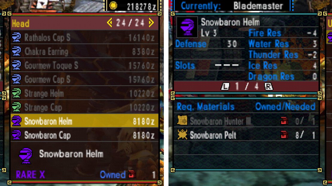Deviant monster equipment is special!
