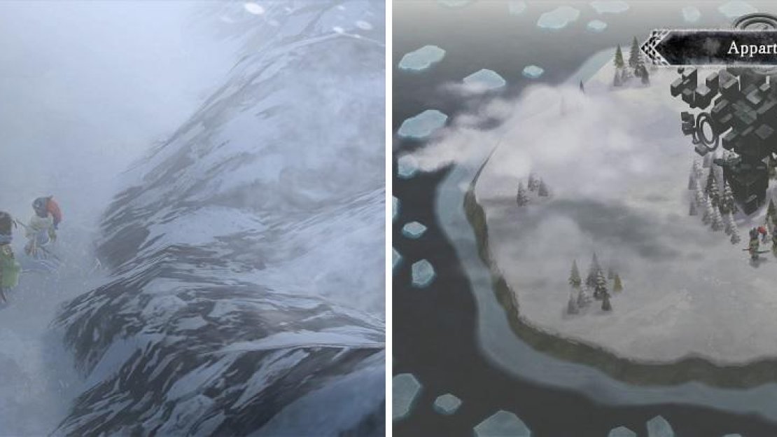 Be careful of the Silvara on Twallusk Mountain (left). The Apparth Ruins cannot be entered at this point in the game (right).
