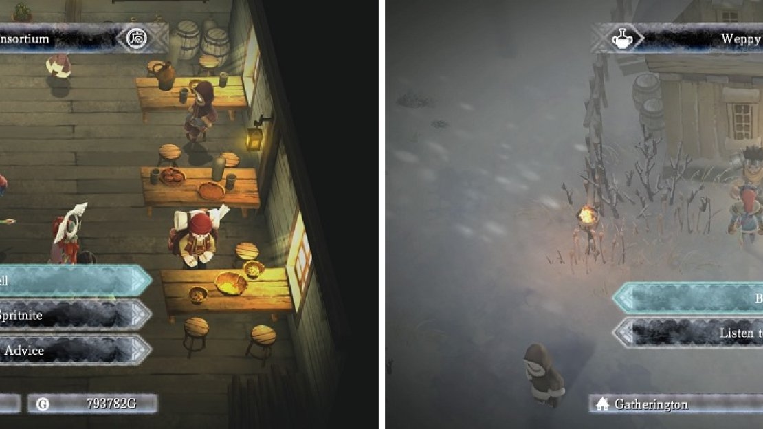 The Magic Consortium (left) and Blacksmith (right) NPCs will be very important throughout your journey.