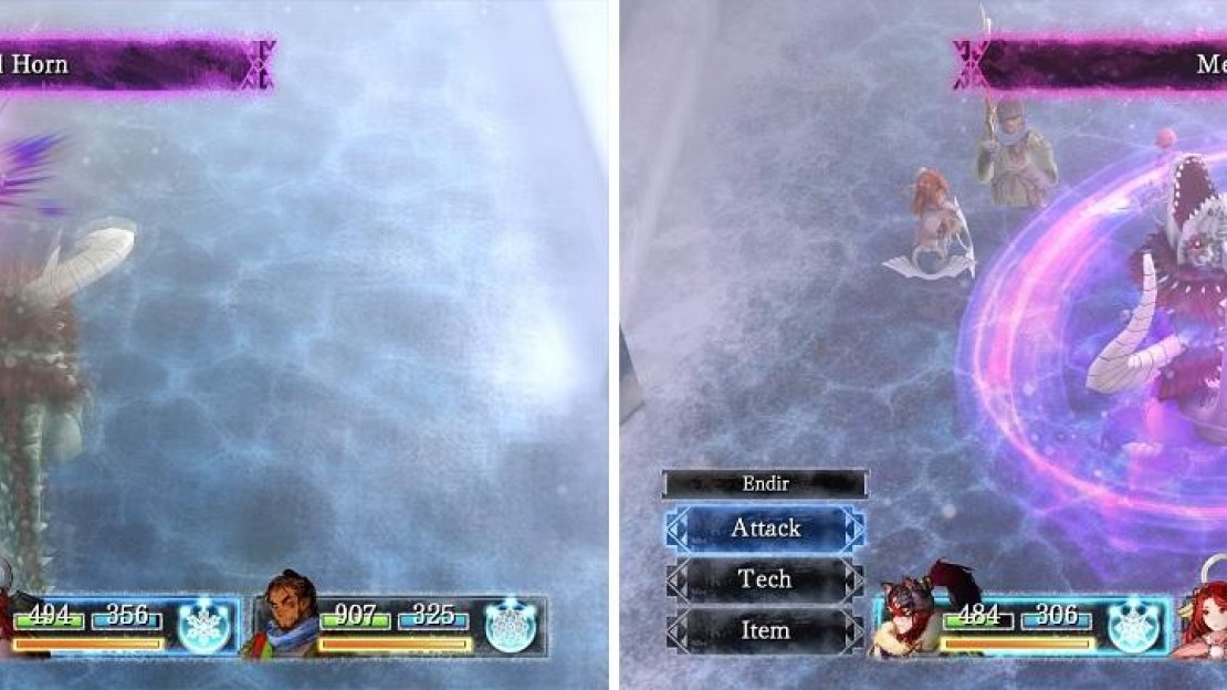 The Dinotaurus enemies are one of the strongest normal monsters, and will use Meteo upon bringing their health to zero (right).