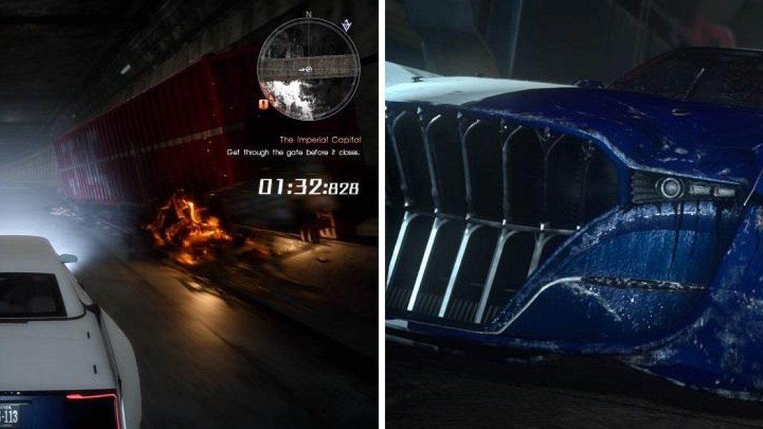 Make sure you don’t drive into any obstacles (left). The mighty Regalia has served us well (right).
