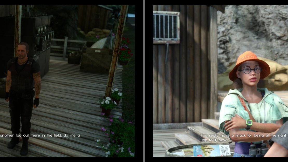 At the Meldacio Hunter HQ you’ll be able to pick up new quests from both Dave (left) and Sania (right).