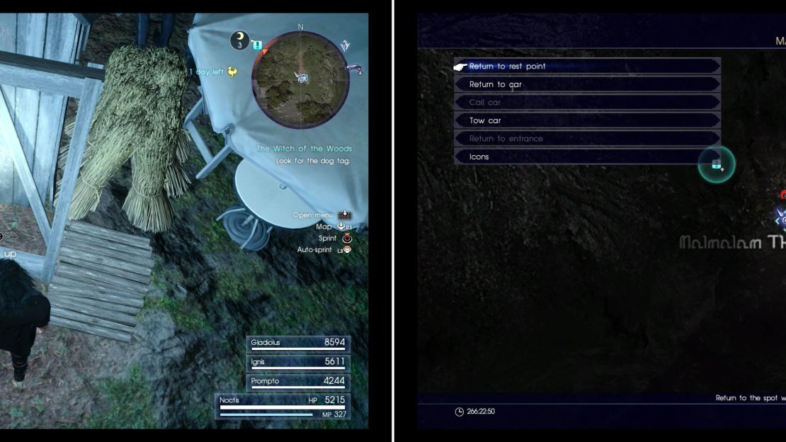 Search behind a wooden frame along the southern end of the House of Hexes to find Mystery Map XIII (left) at the area indicated on the map (right).