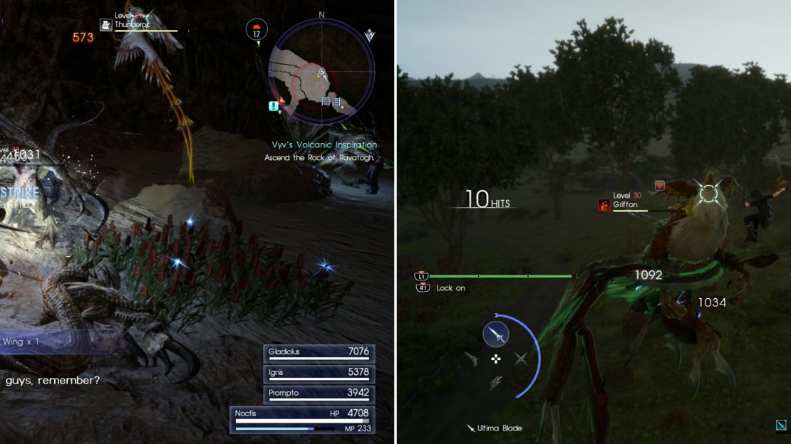 Sania’s later missions task you with acquiring monster bits, like a Wyvern Wing (left) and a Griffon Feather (right).