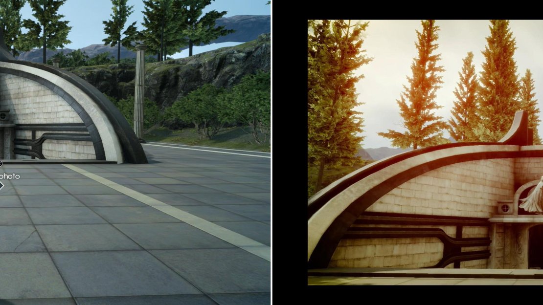 Head over to the Tomb of the Tall (left) and take a photo of the tomb (right).