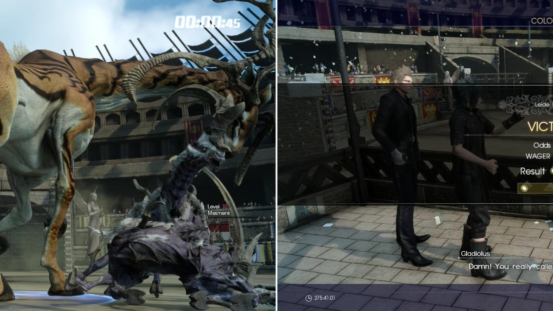 If the monster you bet on wins its fight (left) you’ll get a reward equal to the number of medals you gambled, multipled by the odds (right).