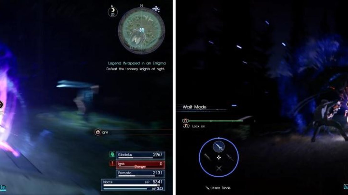 Most of the time spent against the Sir Tonberries will be blocking and parrying their attacks.