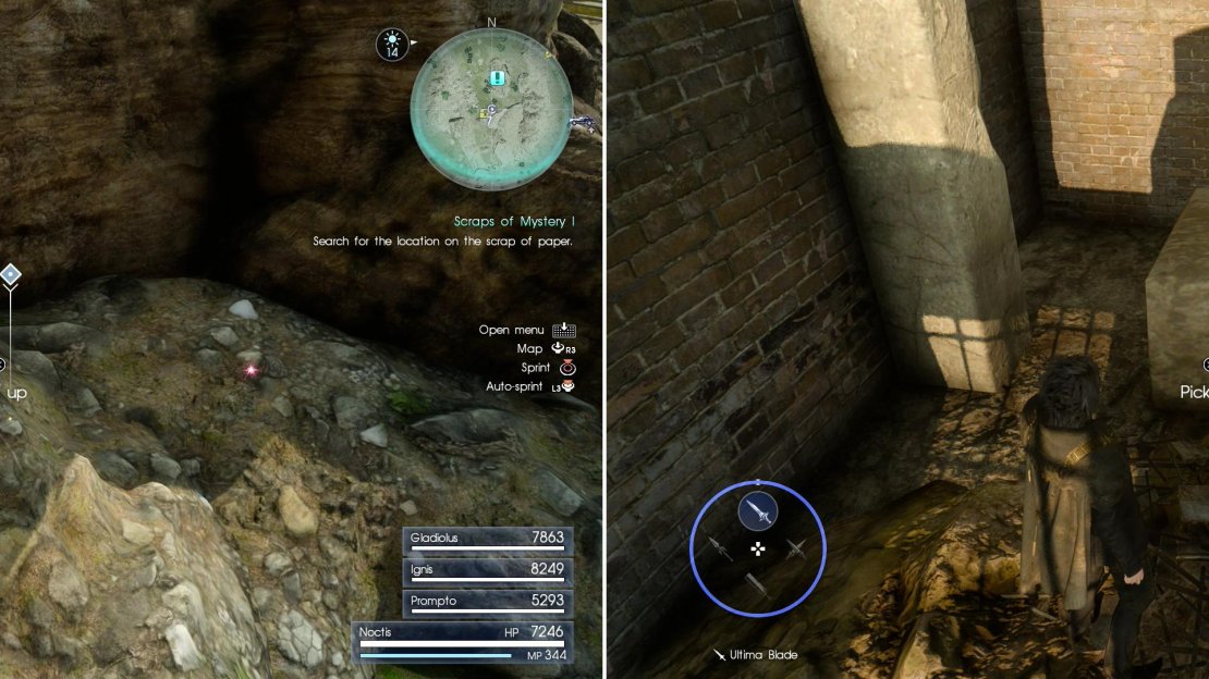 Find Sylvester’s Map Piece A (left) and Sylvester’s Map Piece B (right).