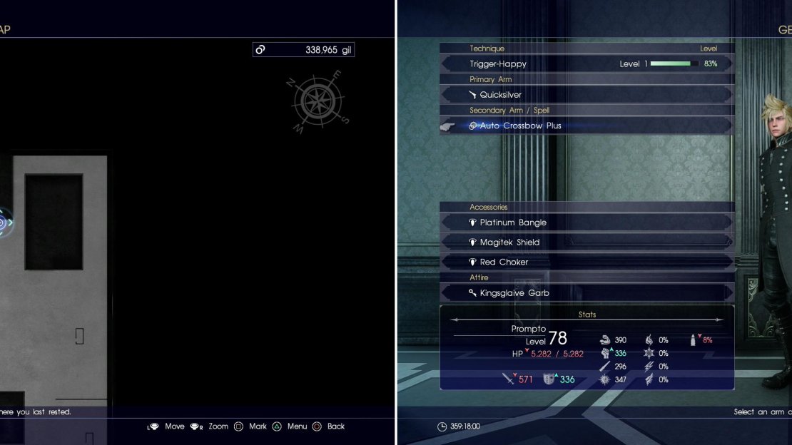 Search at the area indicated above (left) to find the Drillbreaker (right).