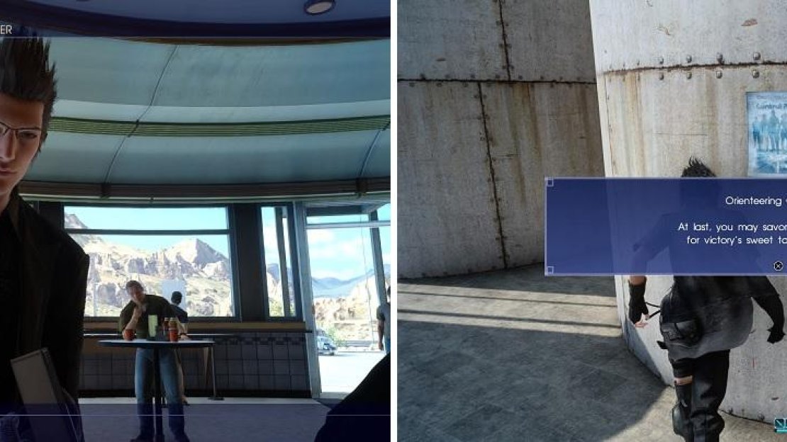 There are a variety of ways to get new recipes, such as eating certain foods at restaurants (left) and finding flyers hidden in the game’s world (right).