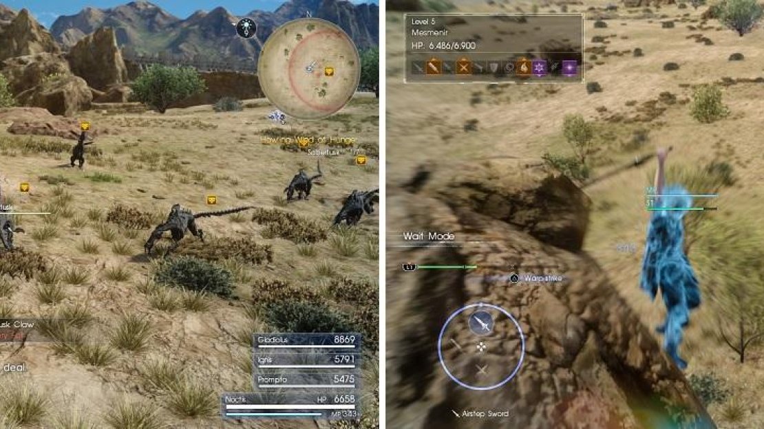 The first few hunts can get you used to the battle system (left). Don’t forget to use the environment to your advantage (right).