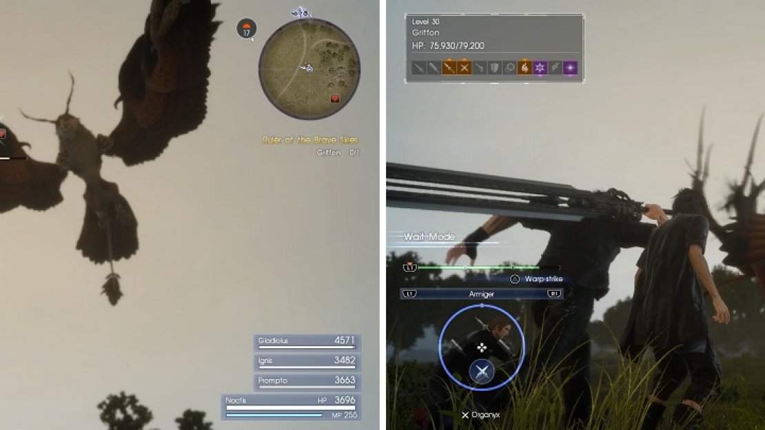 Avoid attacking the Griffon in the air and try to wait until it’s on the ground.
